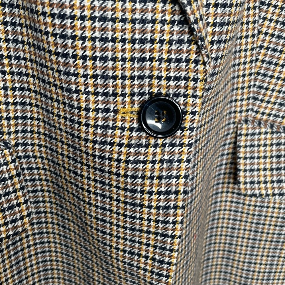 Talbots Houndstooth Wool Blend Woven From Italy Blazer Preppy Academia 14 - Picture 10 of 14